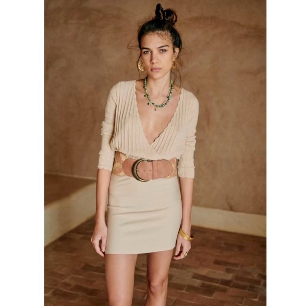 Sézane Cordelia Dress Sand Color XS